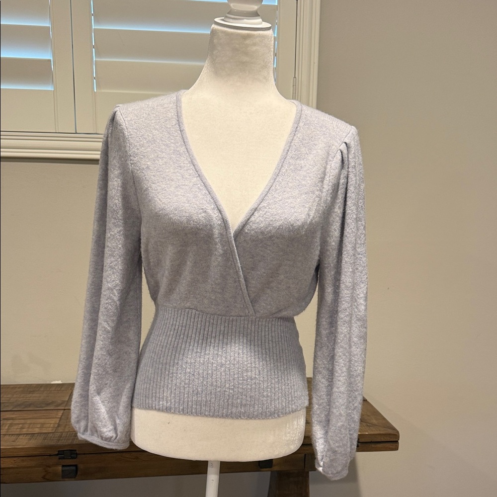 Madewell Light blue V-Neck Pullover Sweater
